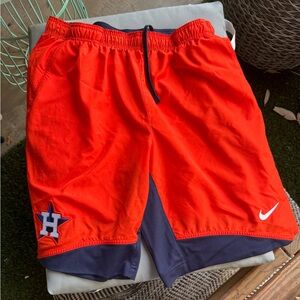 Nike DriFit Housten Astros Shorts - Sz Large